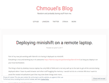 Tablet Screenshot of blog.chmouel.com